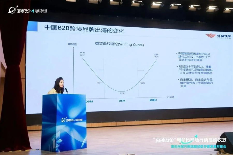 外貿(mào)快車參加“百場萬企”電商拓市場行動啟動儀式暨杭州嘉興跨境電商綜試區(qū)開放發(fā)展對接會